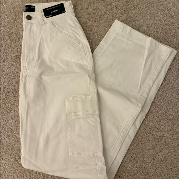 Hollister Pants - Hollister Cream High-Rise Dad Pants